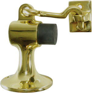 Howes Solid Brass Floor-Mount Door Stop